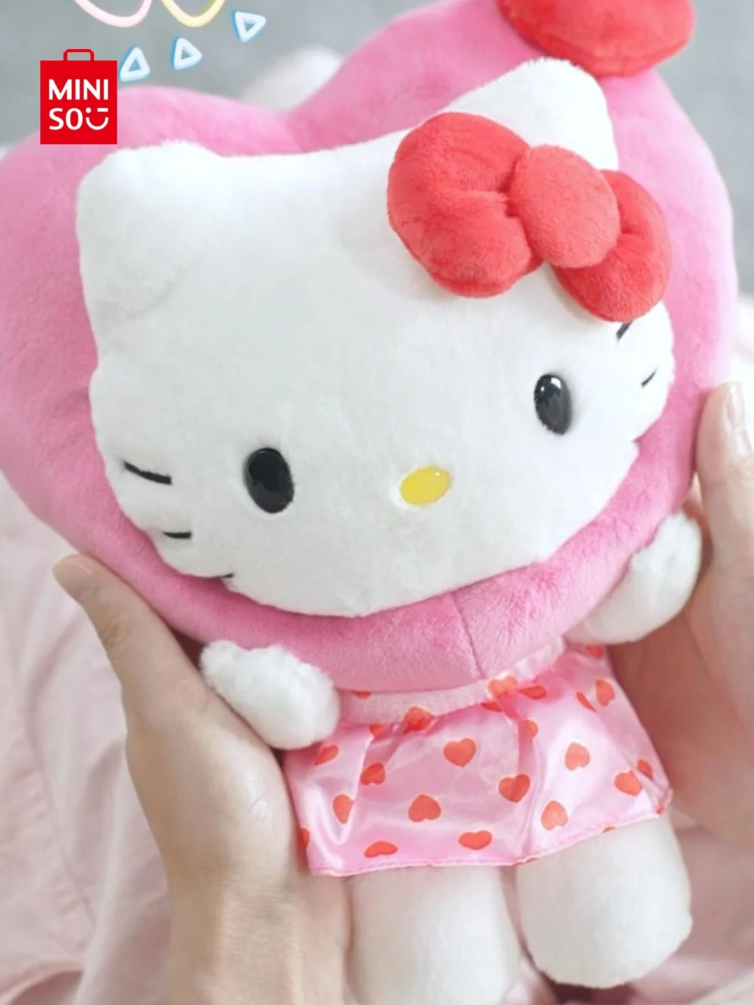 Sanrio Hello Kitty Plus Doll Toy Heart Hugging Pink Kitty Cat Cartoon Animal Plush Pacify Toys Dolls Gilrs Gift Model Toys