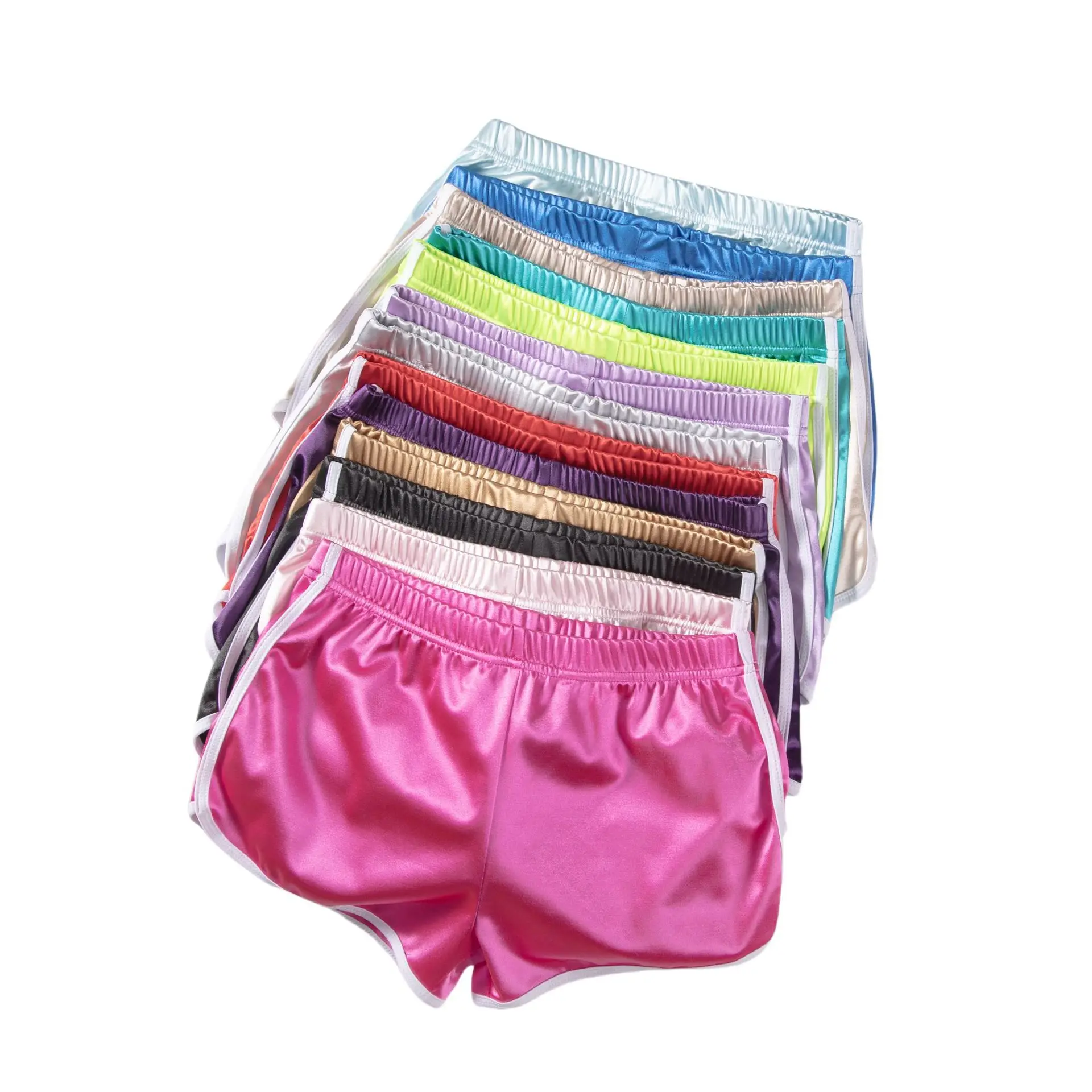 Summer Men's and Women's Retro Silk Shorts, Soft and Comfortable Casual Shorts, Home Workout and Fitness Shorts, Multiple Colors