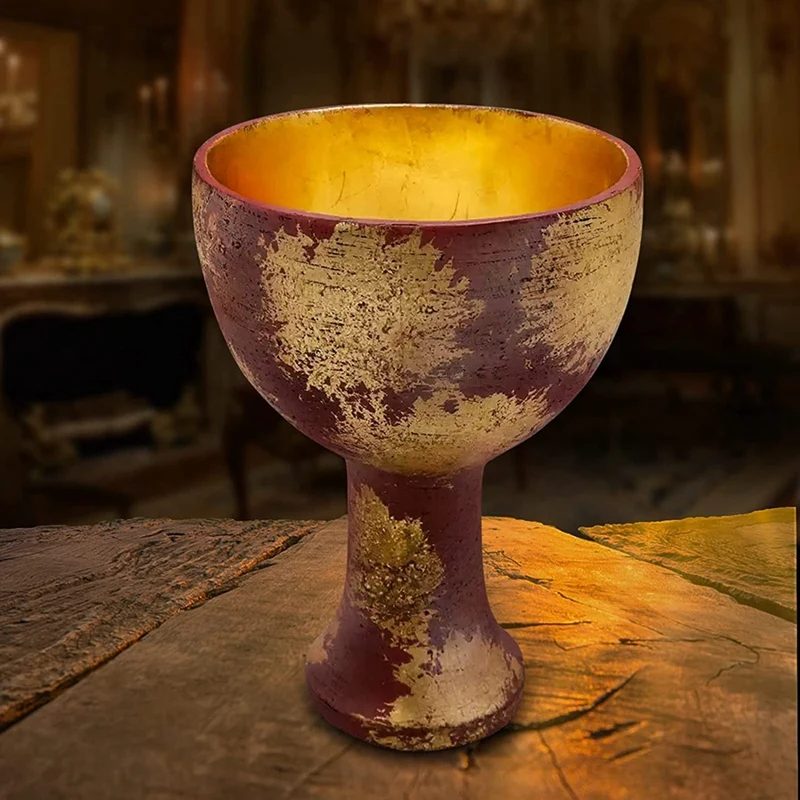 Indiana Holy Grail Jones Cup Crafts  Resin Replica Halloween Cosplay Prop Retro Trophy