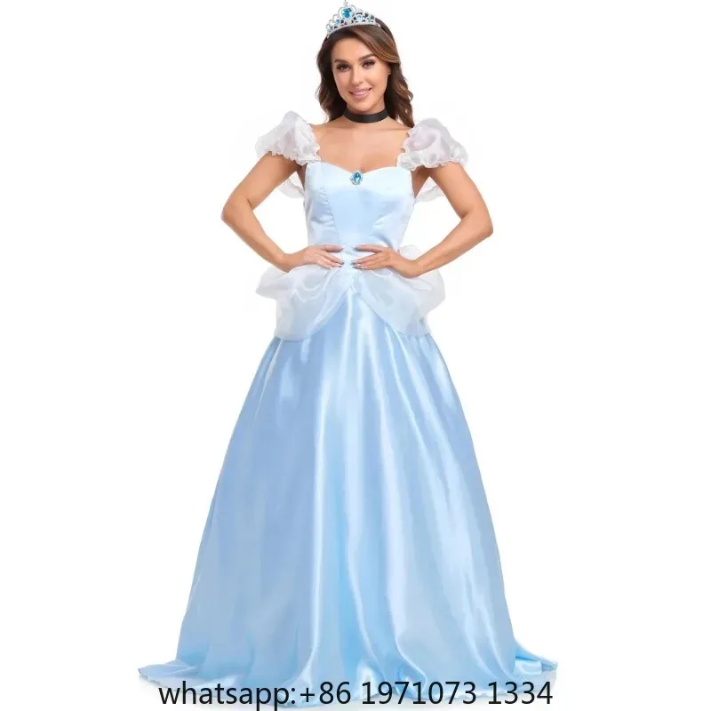 Halloween Cinderella Costume For Adult Women Anime Sexy Princess Fantasia Fancy Dress Princess Cinderella Costume
