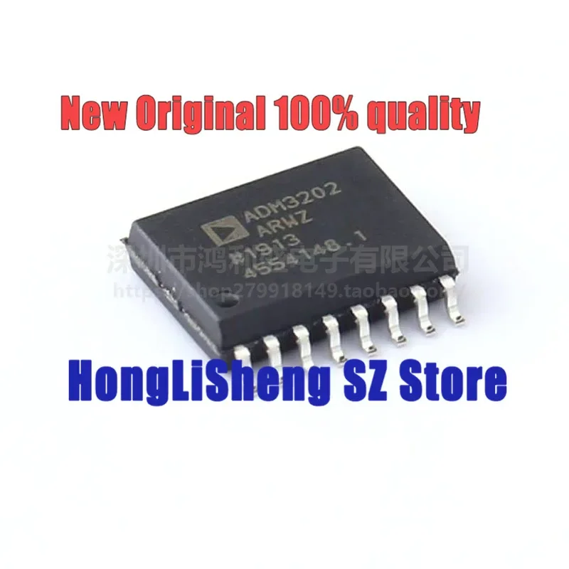 5pcs/lot ADM3202ARWZ ADM3202ARW ADM3202 SOP16 Chipset 100% New&Original In Stock