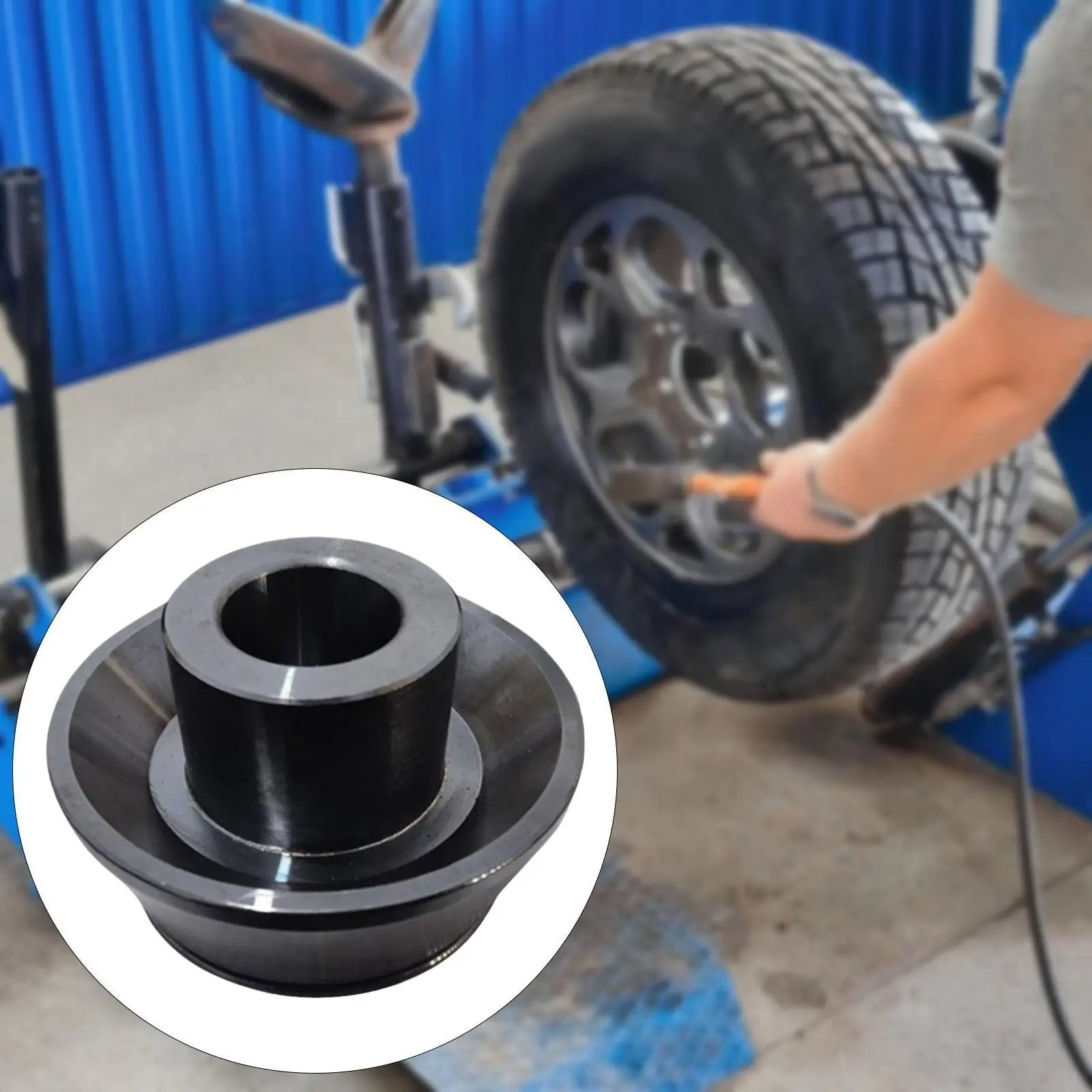 Wheel Balancer Cone Heavy Duty Garage Tire Repair Double Collet Wheel Balancing Machine Cone