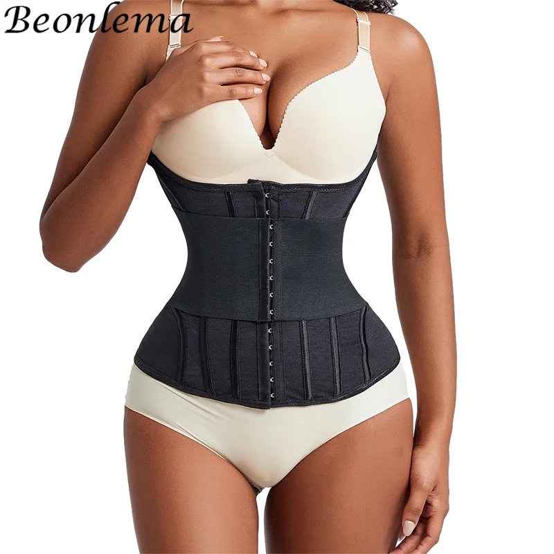 High Quality Double Layer Compression Waist Trainer Body Shaper Back Support U-shaped Girdles For Women Belly Slimming Shapewear