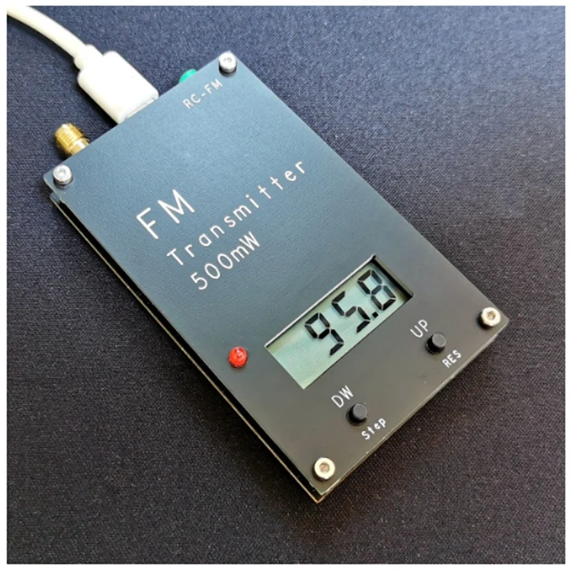 Transmisor FM estéreo Digital de 2000M y 0,5 W, transmisor FM estéreo para transmisión de Radio DSP de Campus