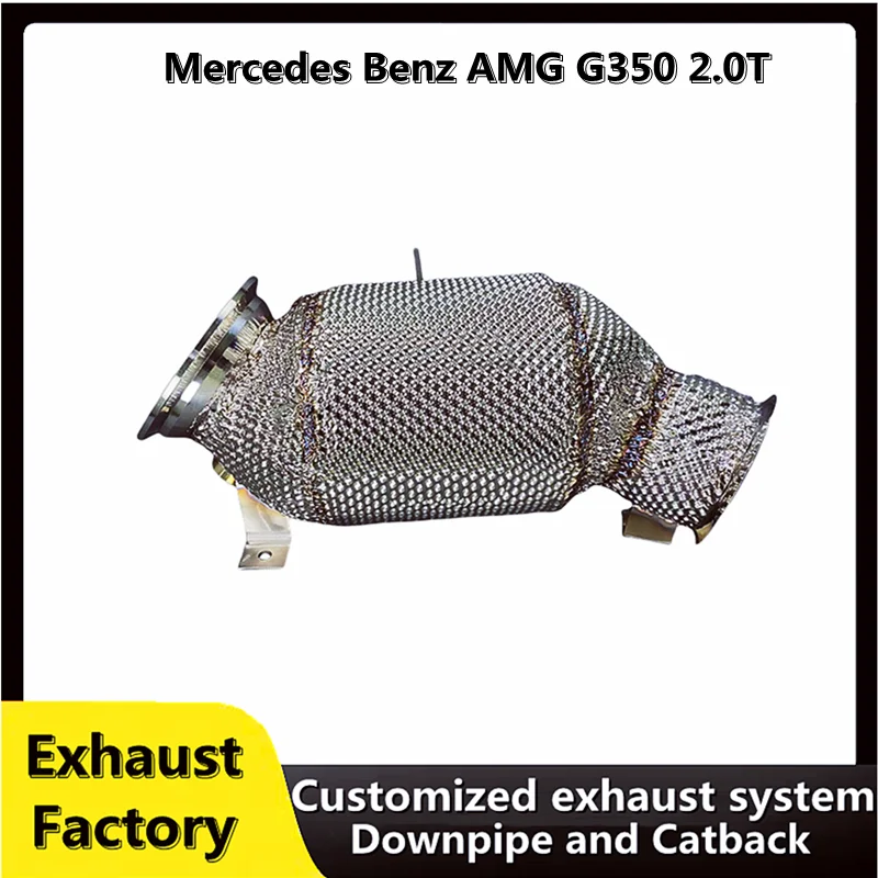 For Mercedes Benz AMG G350 2.0T stainless steel high performance exhaust pipe system no cat downpipe