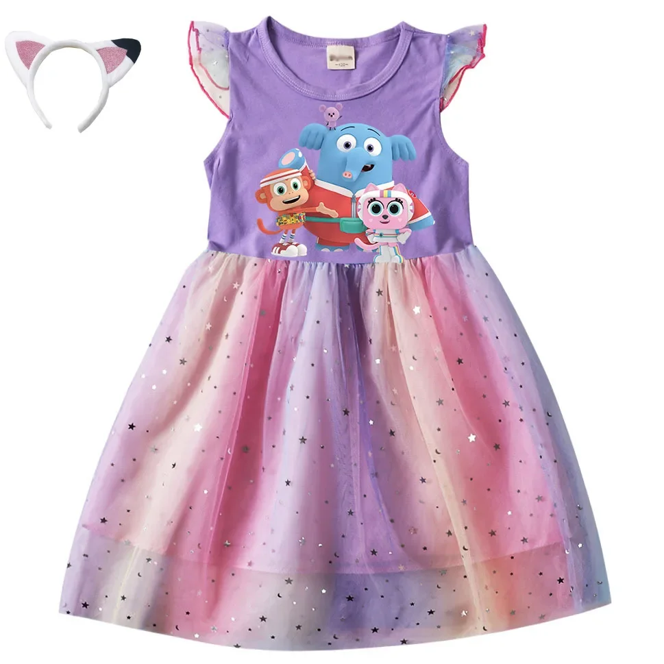 Chico Bon Bon Monkey Costume Kids Summer Dress Baby Girls Casual Dresses Children's Christmas Party Halloween Princess Vestidos