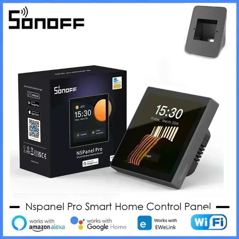 SONOFF NSPanel Pro 86 Smart Home Control Panel Thermostst Power Consumption Touch Screen Smart Scene Display Works Google Alexa