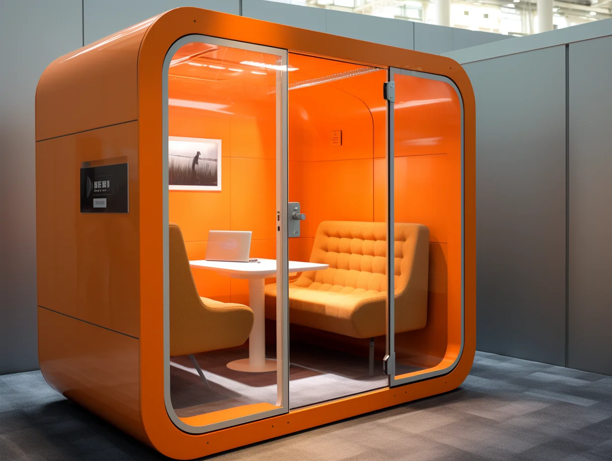 Soundbox M Size Private Office Pod Indoor Soundproof Work BOX Space Meeting Box Noise Reduction Easy Installation Work Pod