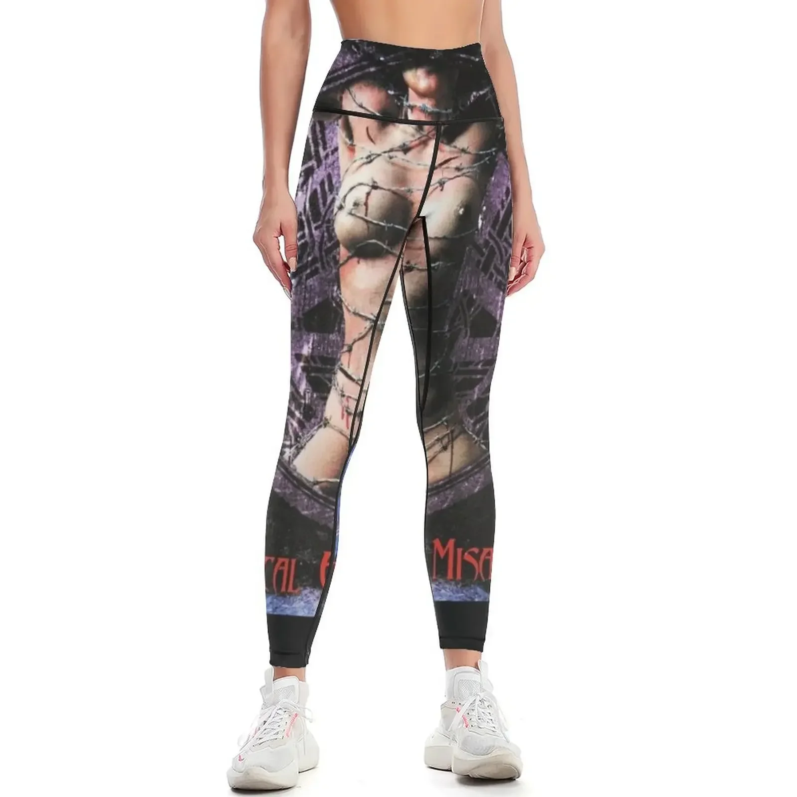 

Dimmu Borgir Puritanical S Black Leggings Tight fitting woman sports shirts gym Leginsy push up gym clothing Womens Leggings