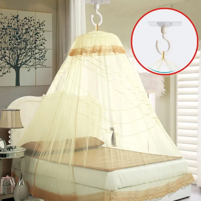 1pc Nail Free Traceless Household Ceiling Hook Hole Free Large-Sized Mosquito Net Bed Curtain Hook Adhesive Kitchen Load-Bearing