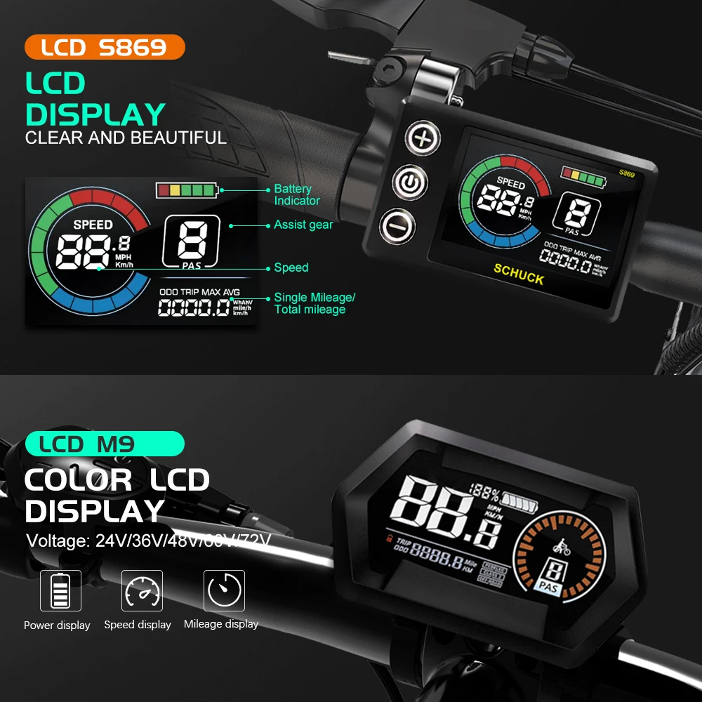 Controller Ebike 48V-72V 1000W-3000W Controller Sinewave con Display LCD parti del Controller Brushless per Scooter elettrico E bici