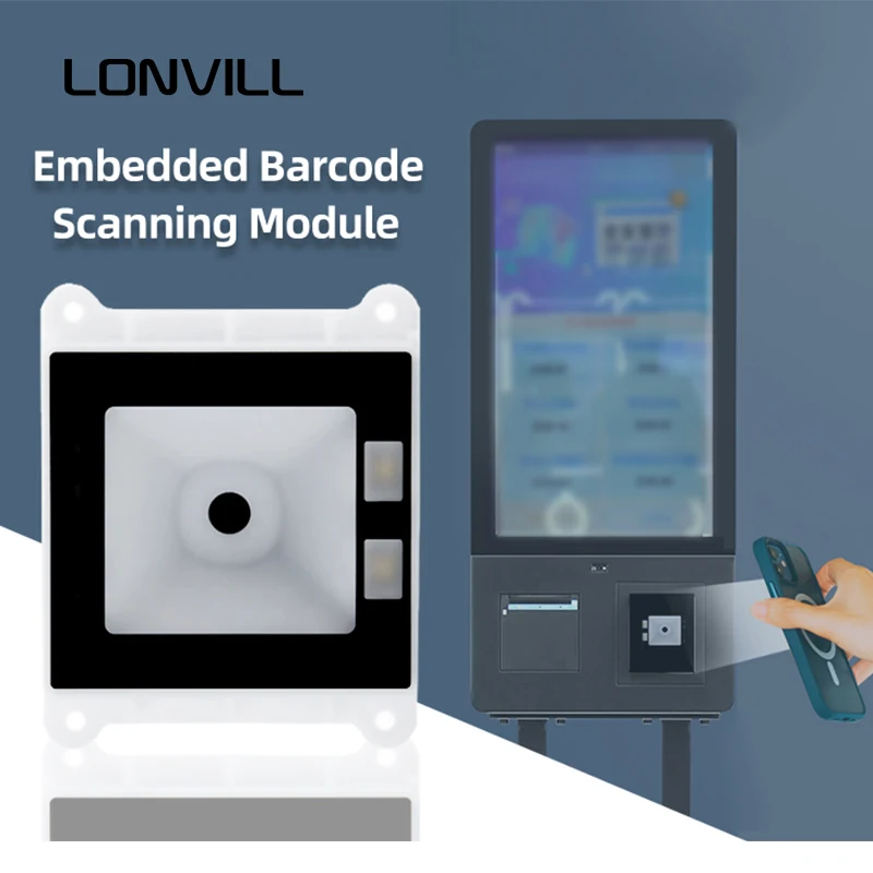 LONVILL 0.5W High-Volume Speaker 1D 2D Embedded Barcode CMOS USB Interface Scanning Module