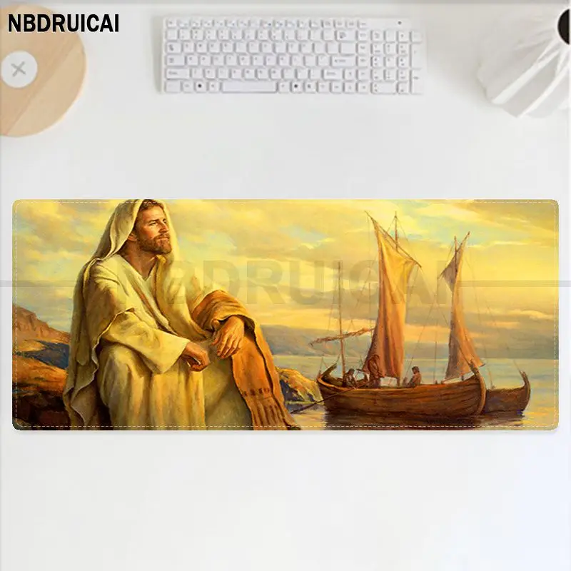 NBDRUICAI-alfombrilla de ratón de goma para Gamer, tamaño pequeño para teclado de juego, cristiano Jesús, recién llegados, venta al por menor