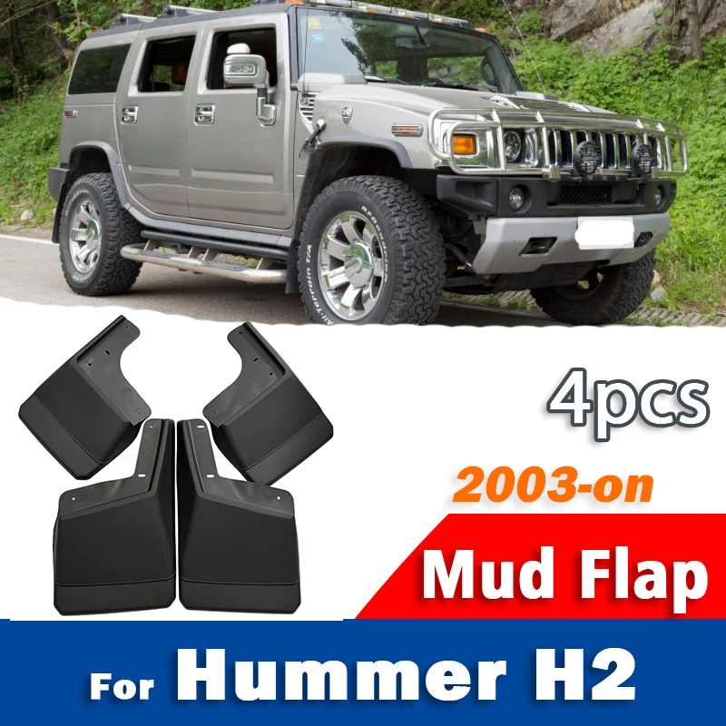 For Hummer H2 Mudguard Mudflaps Fender Mud Flap Guards Splash Mudguards Car Accessories 1 set 4pcs 2003-now