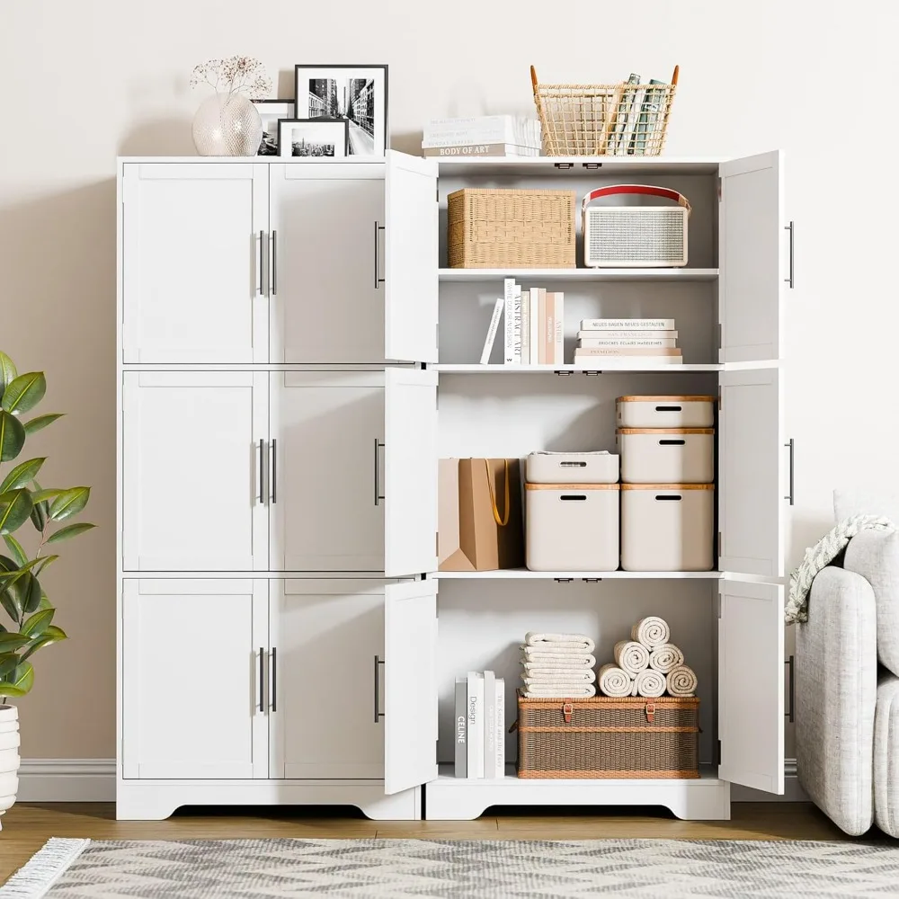 ตู้เก็บของในครัว, ตู้เก็บของไม้สไตล์โมเดิร์น, ตู้เก็บของในครัวแบบตั้งพื้นสูง 68.5 นิ้ว กว้าง 31.5 นิ้ว