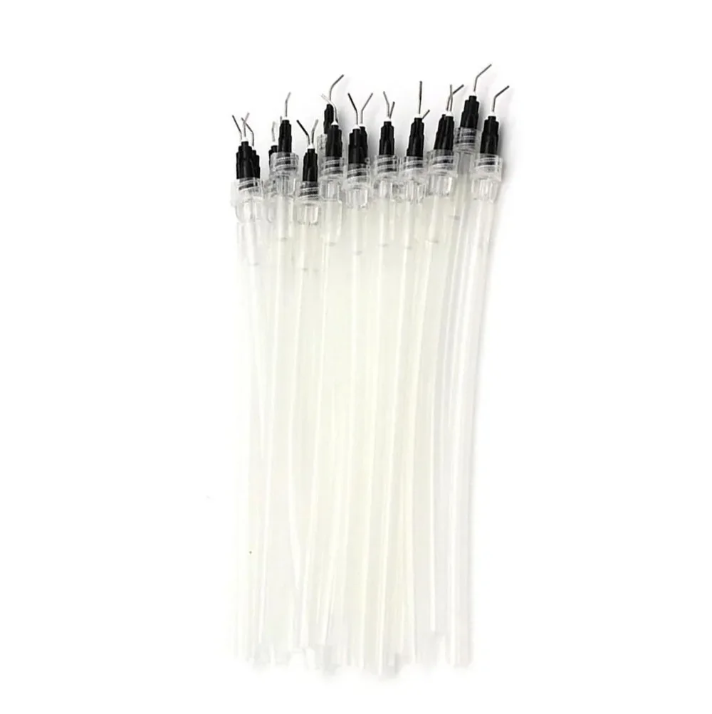 20Pcs Dentistry Oral Instrument Dental Disposable Saliva Ejector Aspirator Suction Pre-Bent Tips with Syring Needle Tip