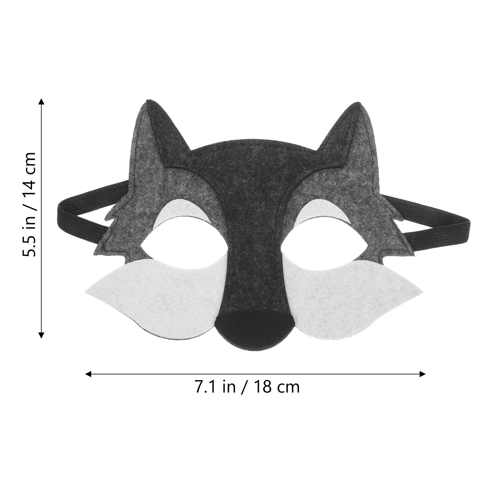 3 PCS Felt Mask Party Dance Animal Cosplay Supply Decorate Half-face Masks for Kids Attractive