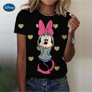 Mickey Mouse Mouse Damen -Maus -T -Shirt, Frauenblusen, Frauen Frauen Frauen, Kawaii, süß, Sommer, Männer, 2022 6 Hauptverkäufe Mimi Blusen - №5