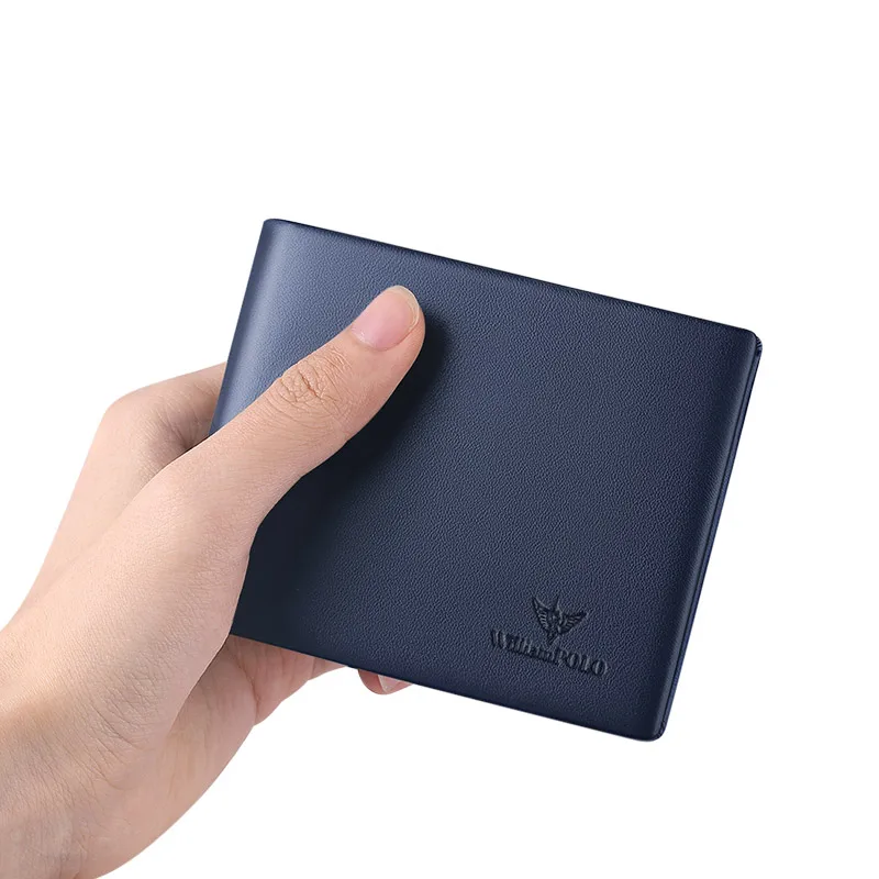 Leather men's wallet, fashionable and personalized card holder, multifunctional wallet