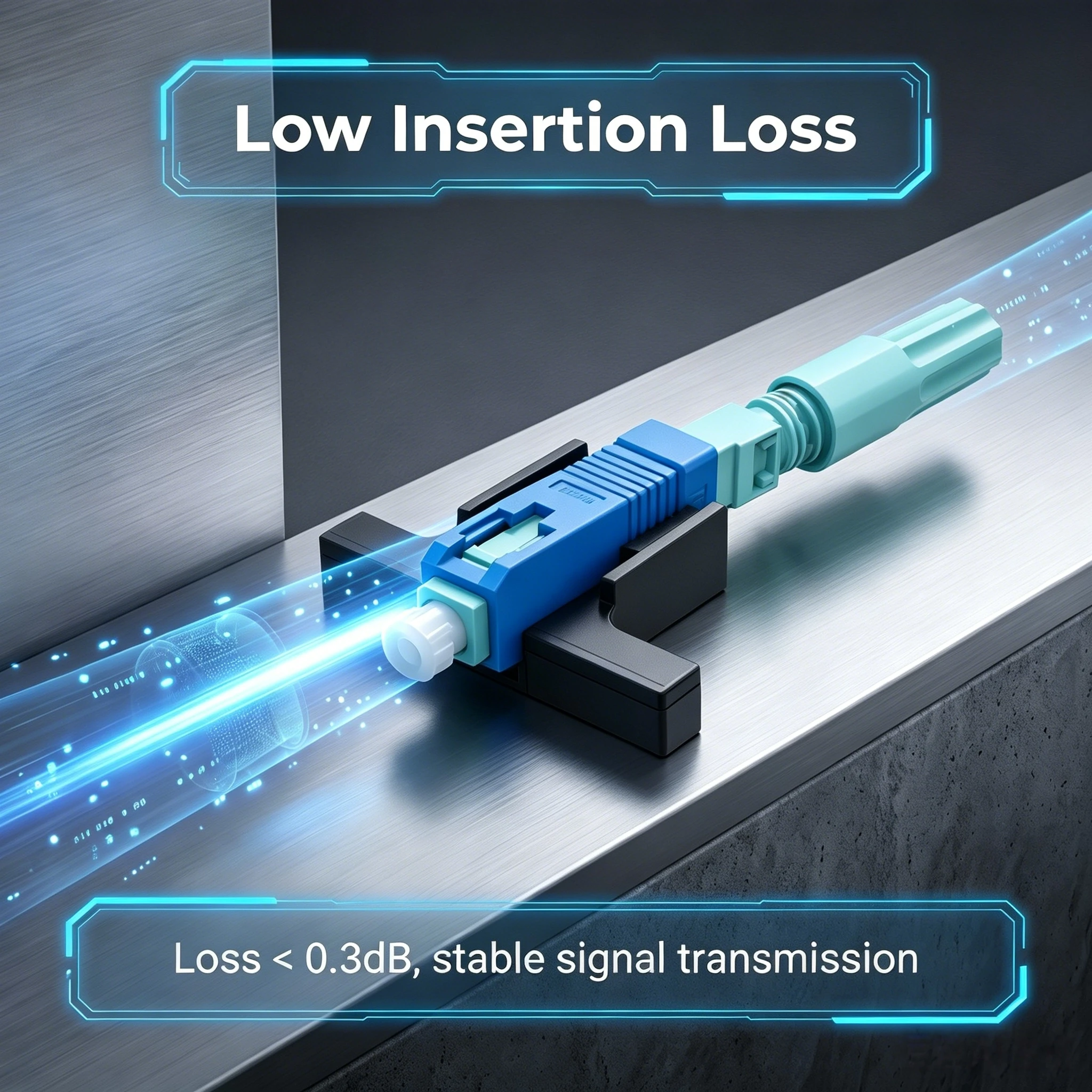 SUMMITEK SC UPC Optical Fibre Quick Connector FTTH Single-Mode Fiber Optic Fast Connector Embedded High Quality SC APC