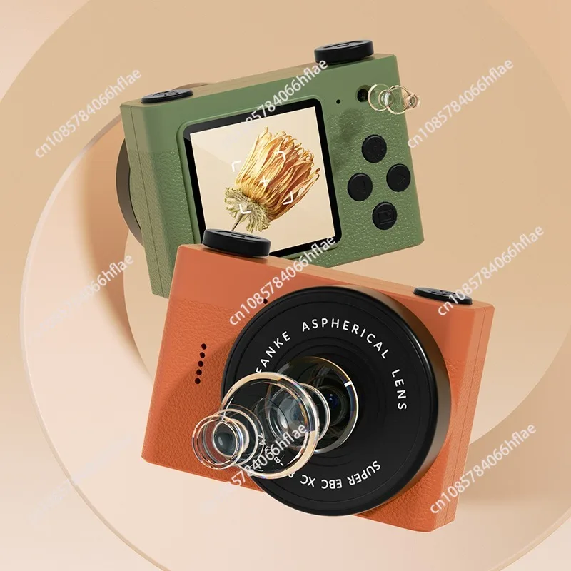 New A5 Mini Multifunctional Student Camera Dual Lens Portable Pocket Camera Retro Compact Digital Camera