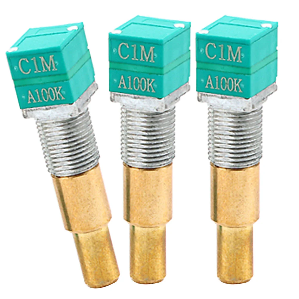 

A100k Guitar Potentiometer 3 Pack Tp604 Parts and Accessories Volume Control Audio Short Split Shaft Pots Guitars