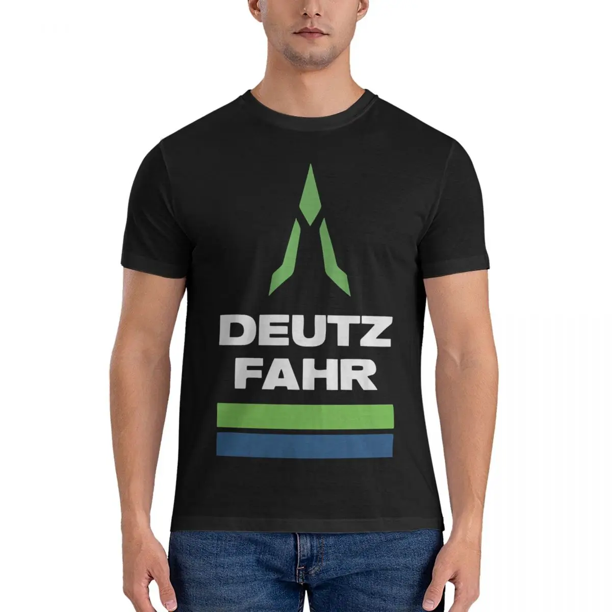 Logo T Shirt Men's Cotton Novelty T-Shirt O Neck Deutz Fahr Tees Short Sleeve Tops Adult