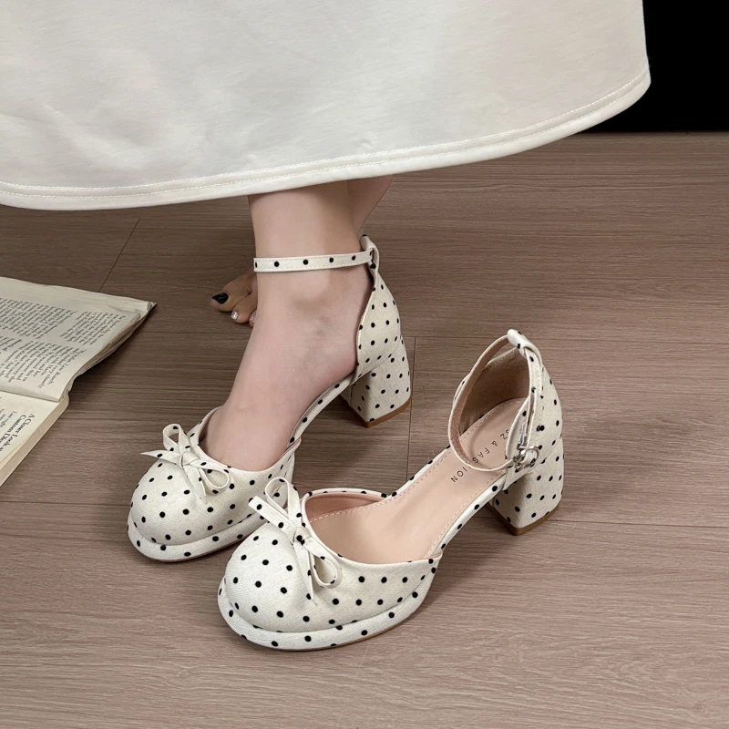 French-style Summer Sandals for Women, 2026 New Design, Extremely Beautiful, Chunky Heel, Open-toe, High Heel Shoes
