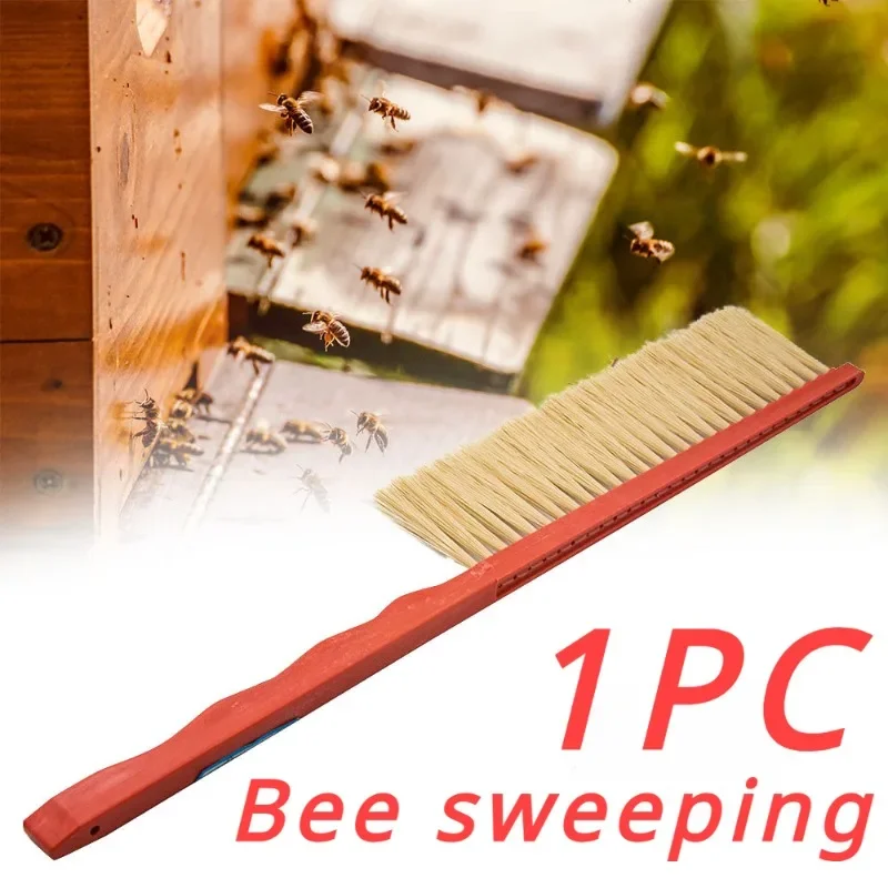 Beekeeping Tools Wood Honey Brush Wasp bee Sweep Horse Tail Hair New Bee Brush