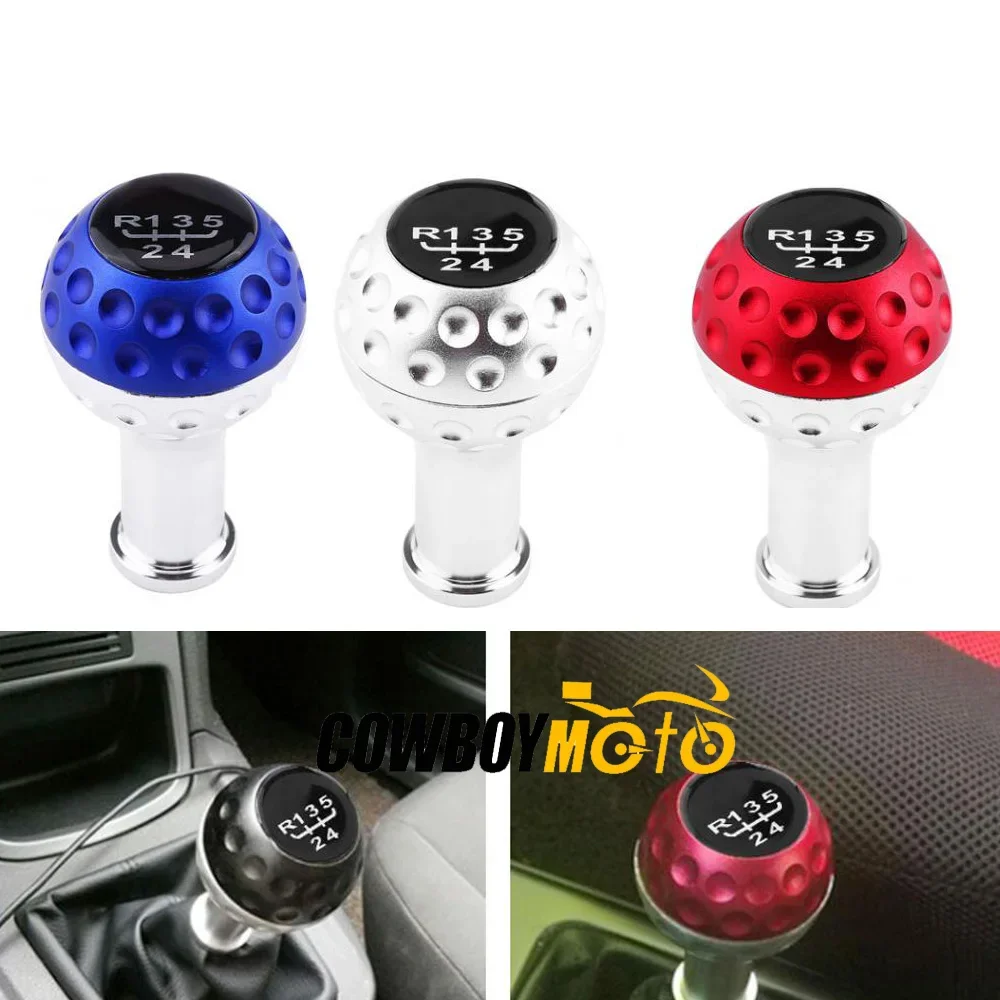 Universal Aluminum Alloy MT 5 Speed Shift Knob Car Auto Manual Gear Shfiter Lever Stick Car Accessories For Honda Fit Civic City