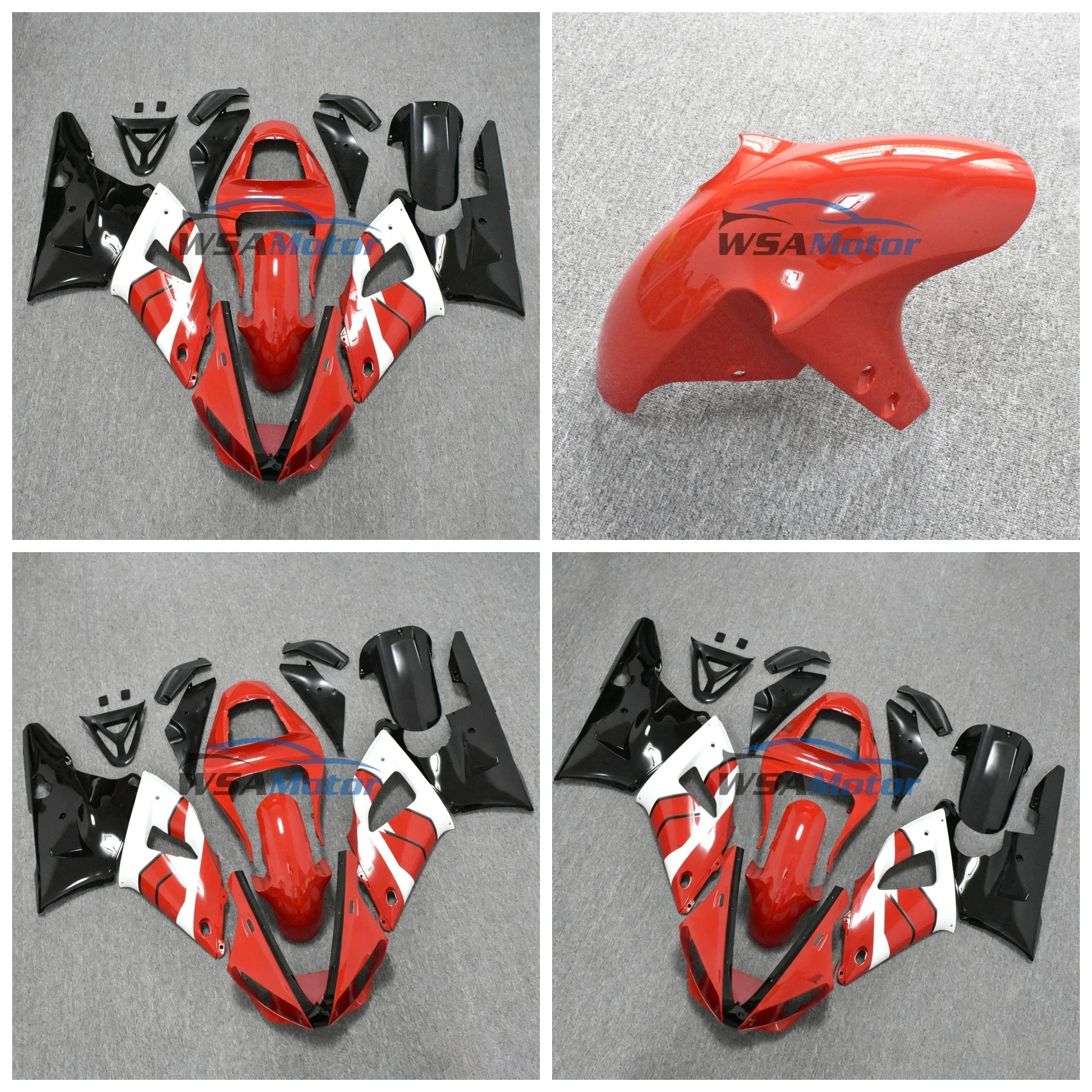 For Yamaha YZFR1 2000-2001 Custom Modified Fairing Kit Smooth Blue White ABS Motorcycle Full Fairing Body Parts
