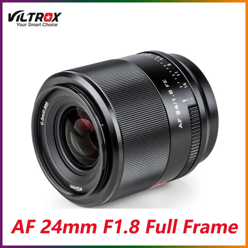 

Viltrox AF 24mm F1.8 Full Frame Wide-Angle Fixed Focus Portrait Lens For SONY Cameras E Mount A7M3 A7R3 A7C A7R4 A9 A7 III