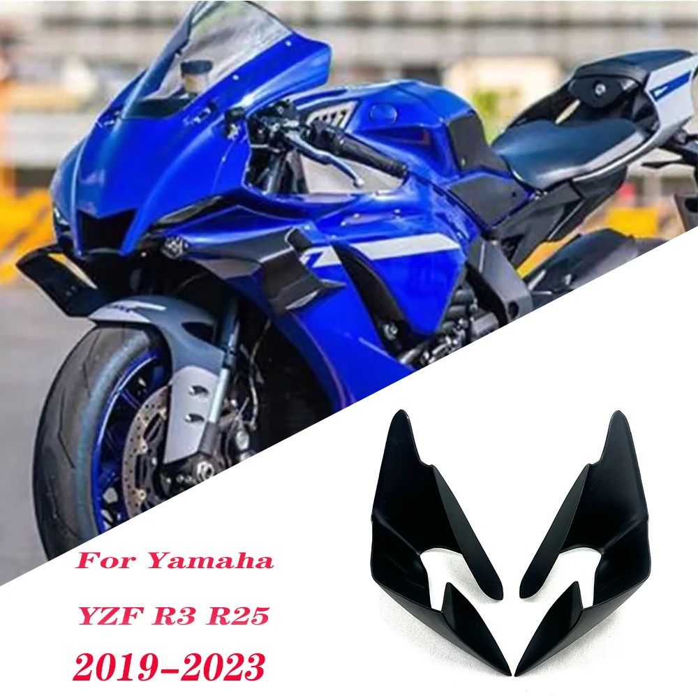 

Motorcycle Aerodynamic Winglets For YAMAHA YZF-R1 YZF-R25 2019-2023 YZF-R3 Fixed Wind Wing YZF R1 R3 R25 Fairing Shell