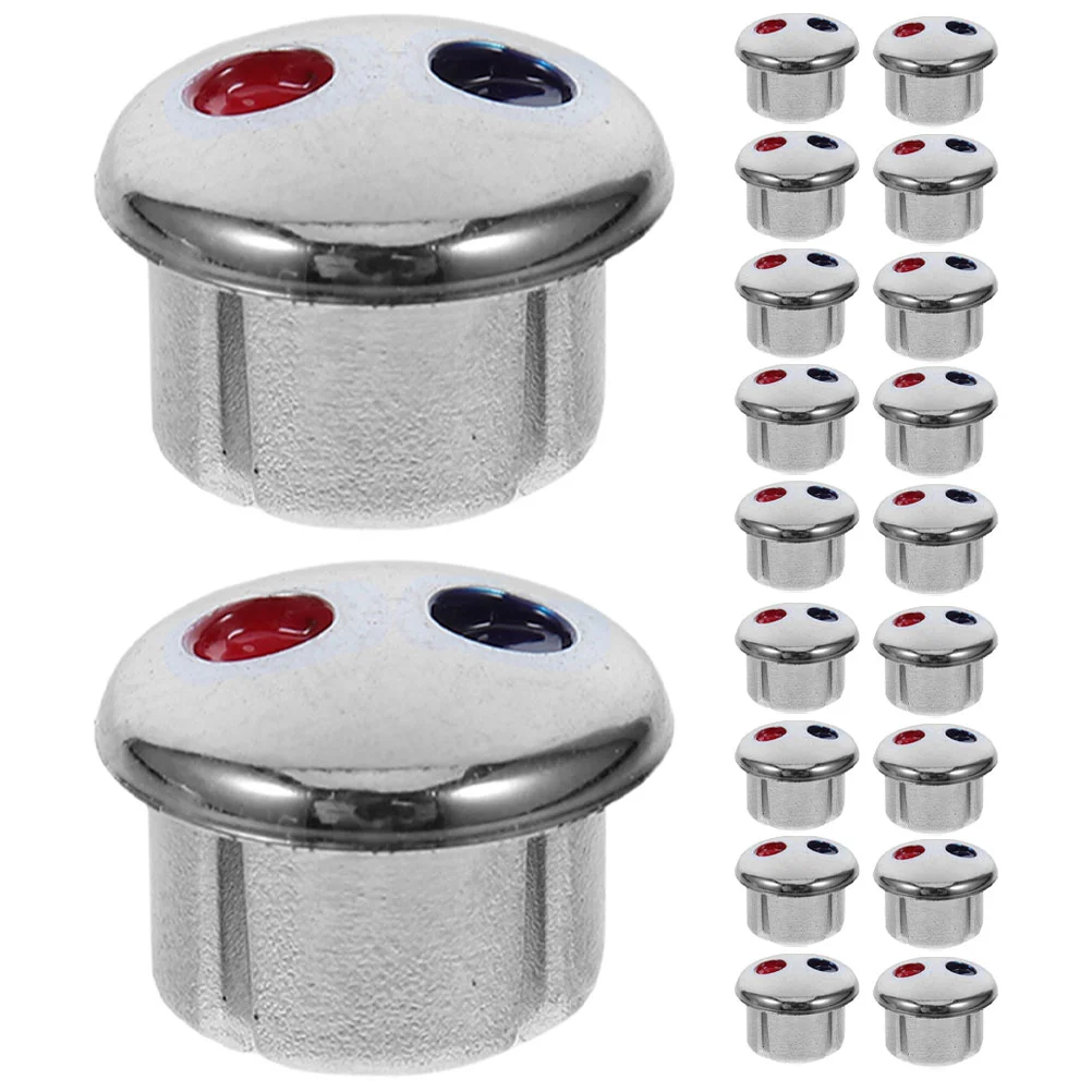 

20 PCS Cold Water Knob Faucet Cap Handle Replacement Part Button Faucets Kitchen Tap Buttons