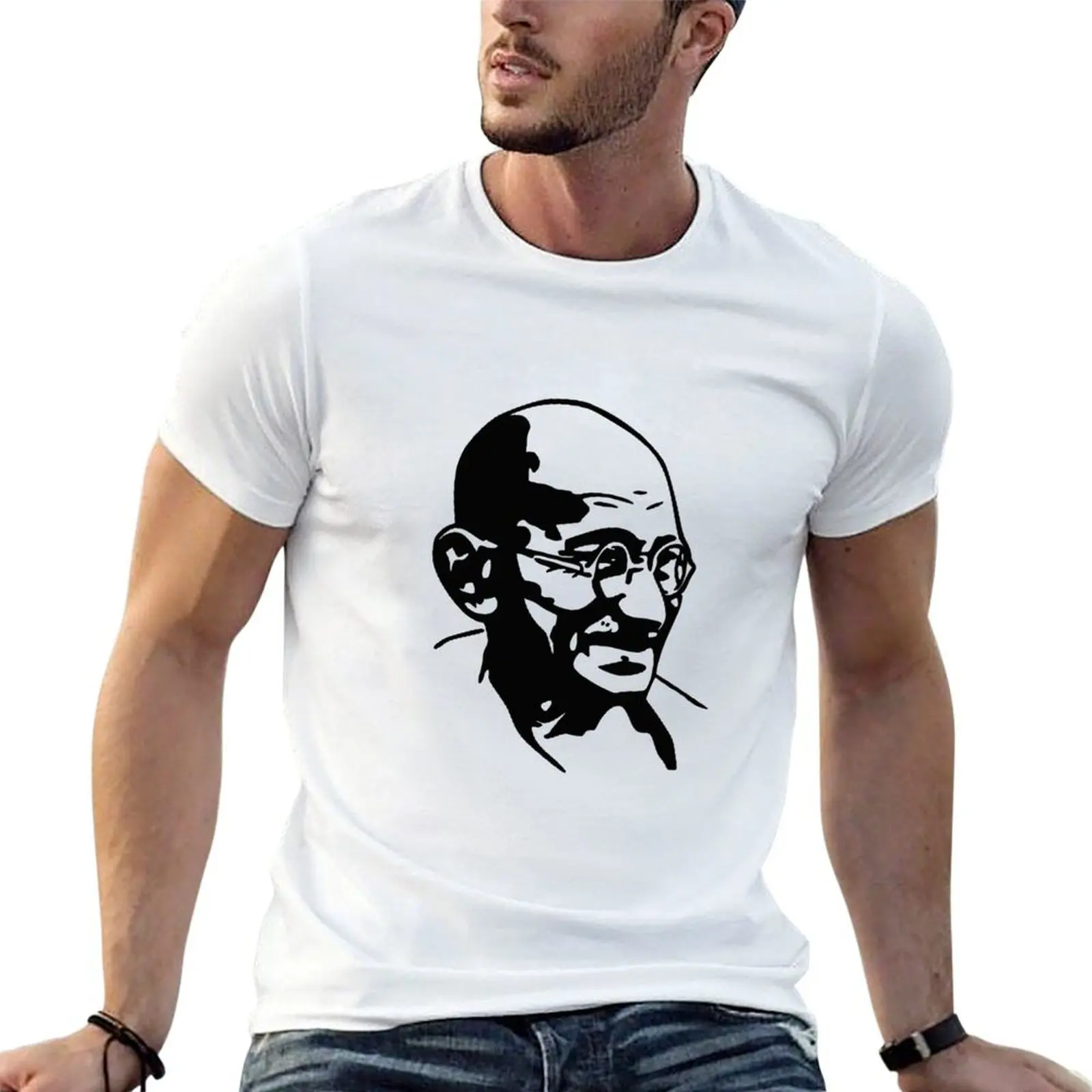

GANDHI WISDOM T-Shirt man t shirt summer t shirt man casual t shirt custom print T-shirt