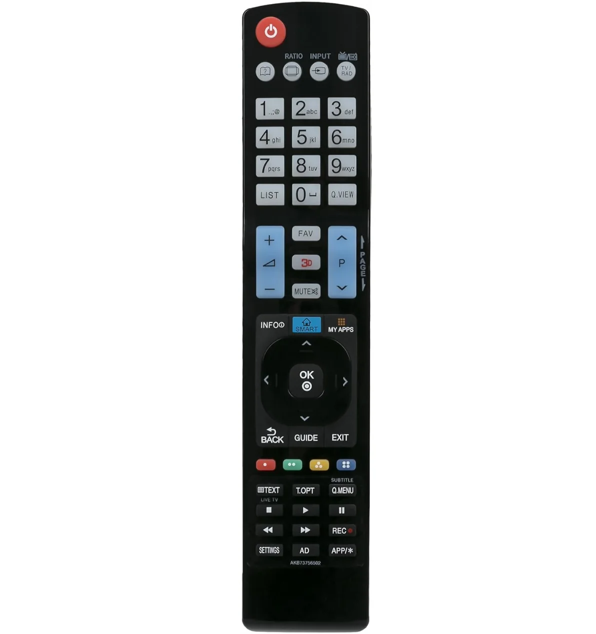 جهاز تحكم عن بعد بديل Akb73756502 مناسب لتلفزيون Lg Led 32La620V 42La620S 42La620V 42La640S 42La641V 42La660V 42Ln570V 42Ln575V 42Ln578V 47La620V...