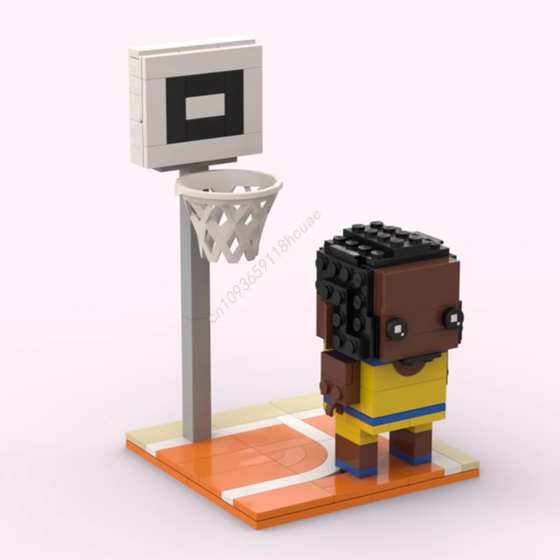 165 قطعة MOC كرة السلة الرياضية سلسلة ليبرونز جيمس بريكهيدز اللبنات هدية الكريسماس التعبير الإبداعي لتقوم بها بنفسك مخصص #2
