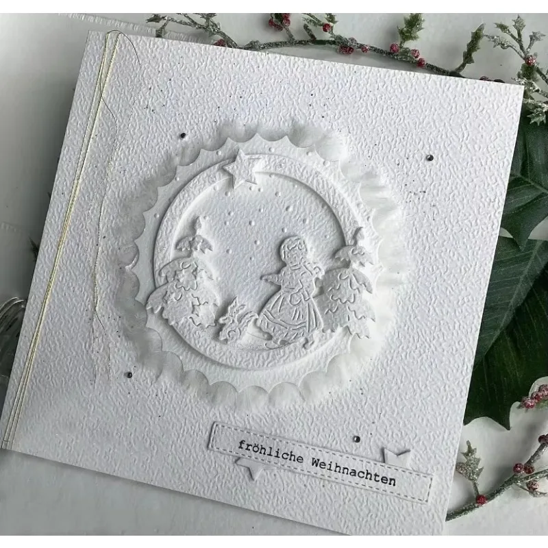 Piggy Craft metal cutting dies cut die mold Forest Angel deer squirrel Scrapbook paper craft knife mold blade punch stencils die