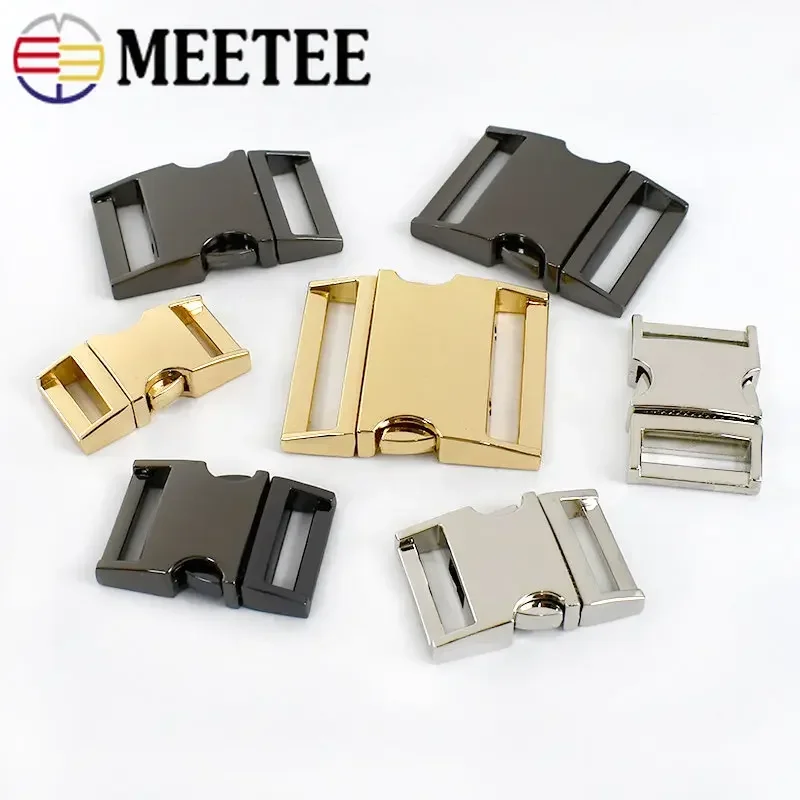 2Pcs Metal Buckles for Strap Backpack  Quick Release Closure Buckle Belt Safety Clasp Dog Collar Clasp Hooks DIY Accessories