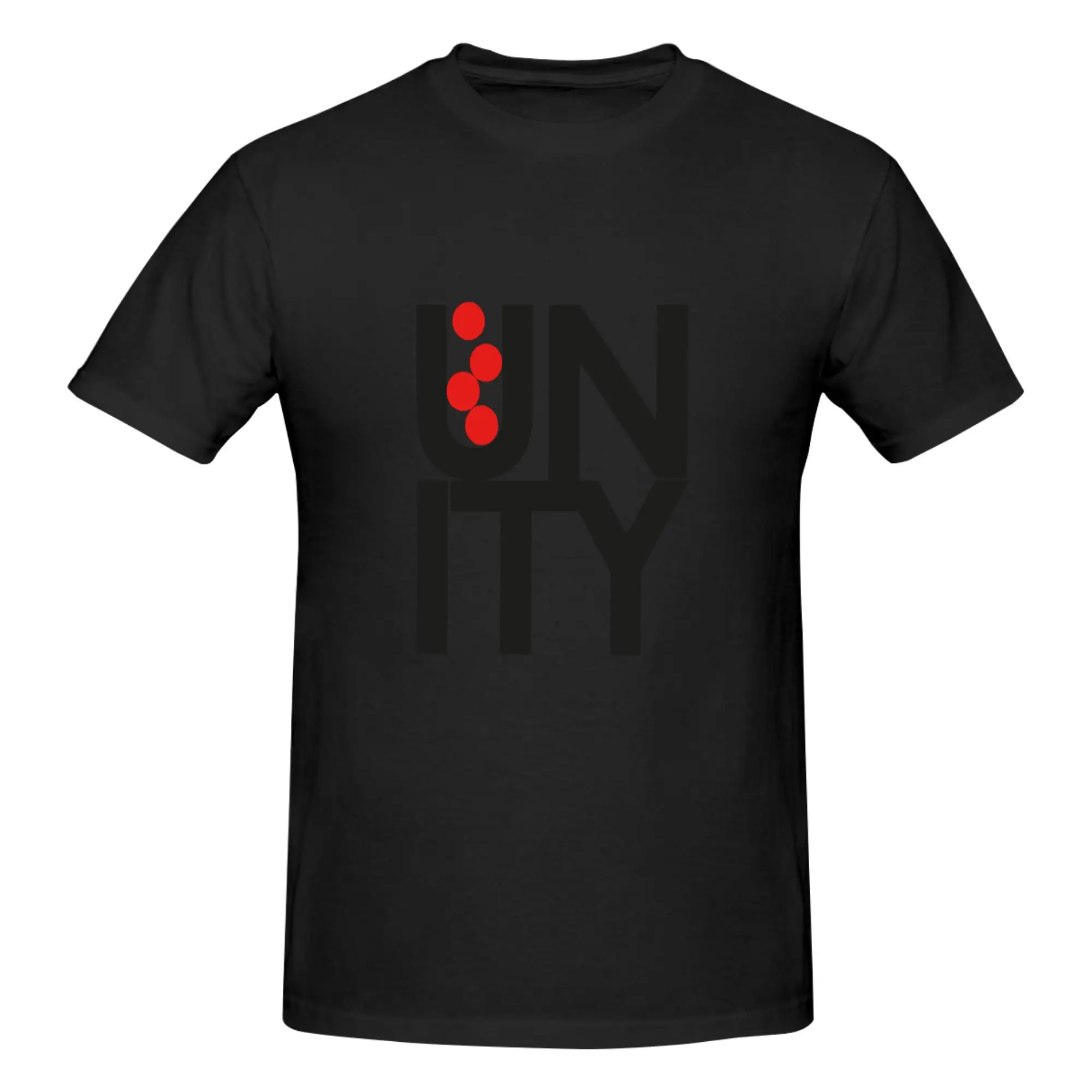 T-shirt imprimé drôle UNITY Essential pour hommes, t-shirt unisexe en coton