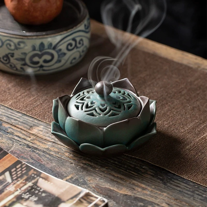 Seating Room Incense Burner Vintage Beautiful Modern Elegant Meditation Incense Burner Zen Fragrance