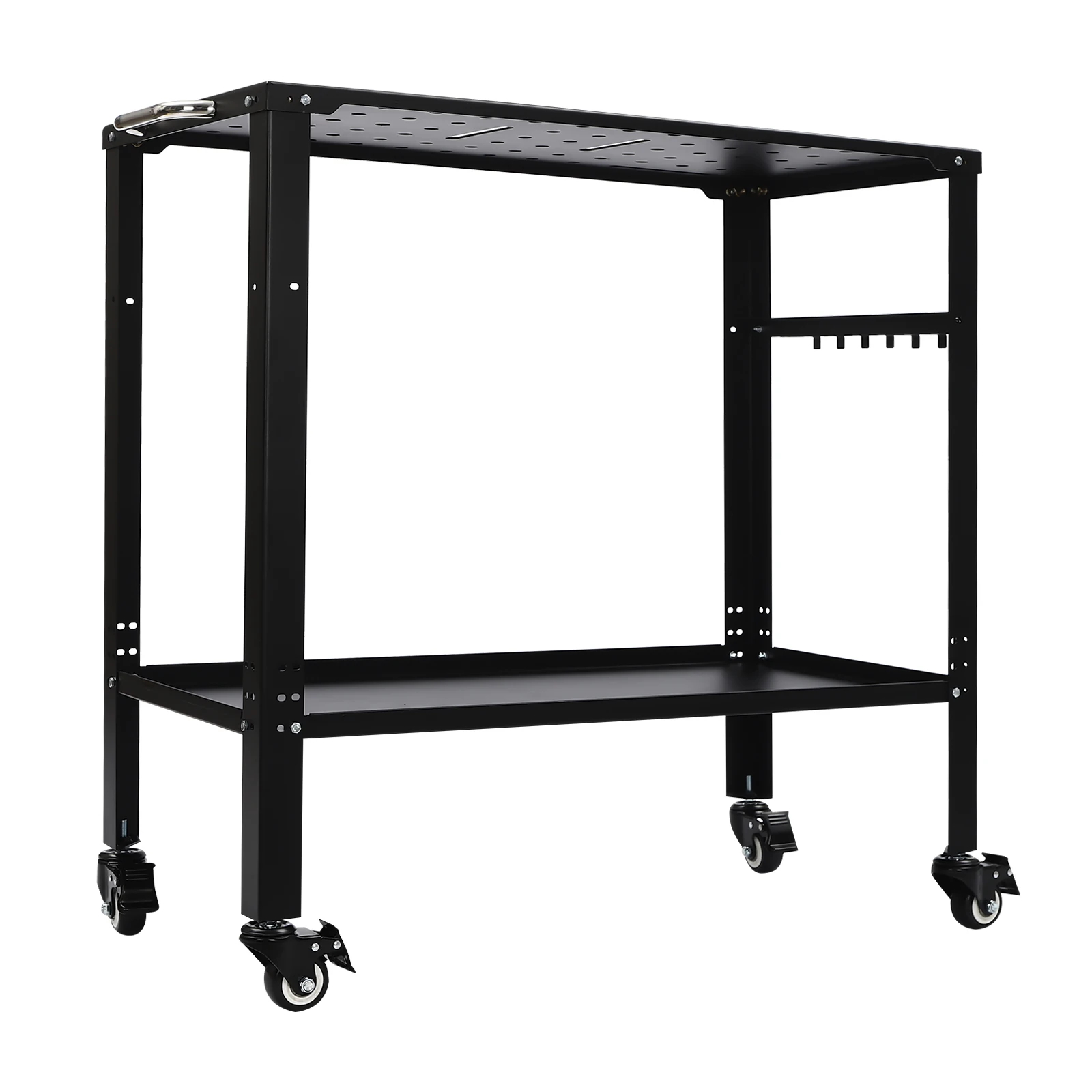 Welding Table Portable Working Bench Welding Cart Trolley Cart 544kg 1200lbs Load Capacity, Steel Frame for Welding DIY Projects