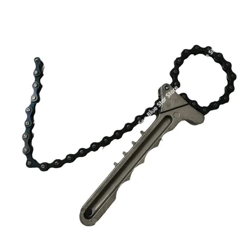 Oil Filter Chain Wrench Oil Grid Filter Chain Disassembly Tool Maintenance Wrench