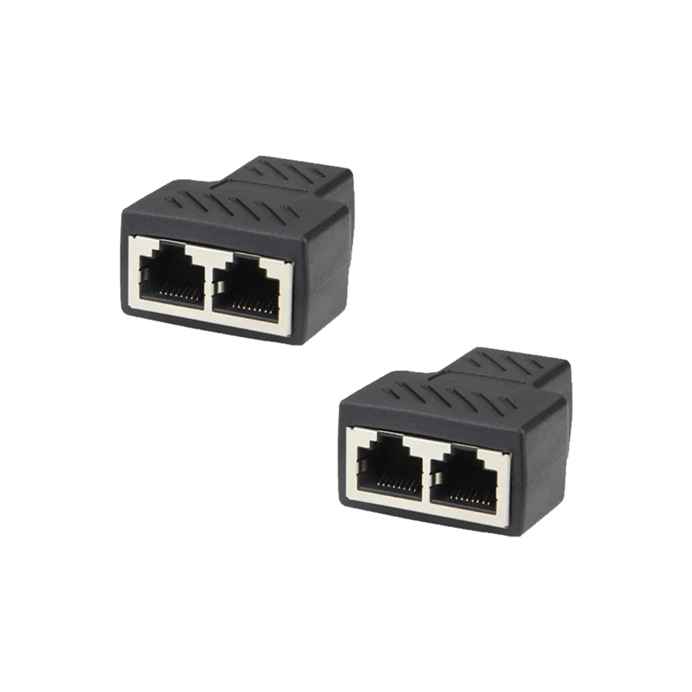 2 Pcs Connector Useful Practical Charging Cable Black Durable Adapter