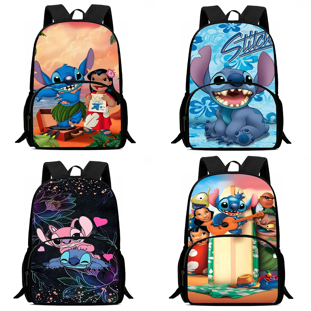 Kids Backpacks Cute Stitch Boys and Girls Student Birthday Gift Child School Bags Large Capacity Camping Durable Rucksack