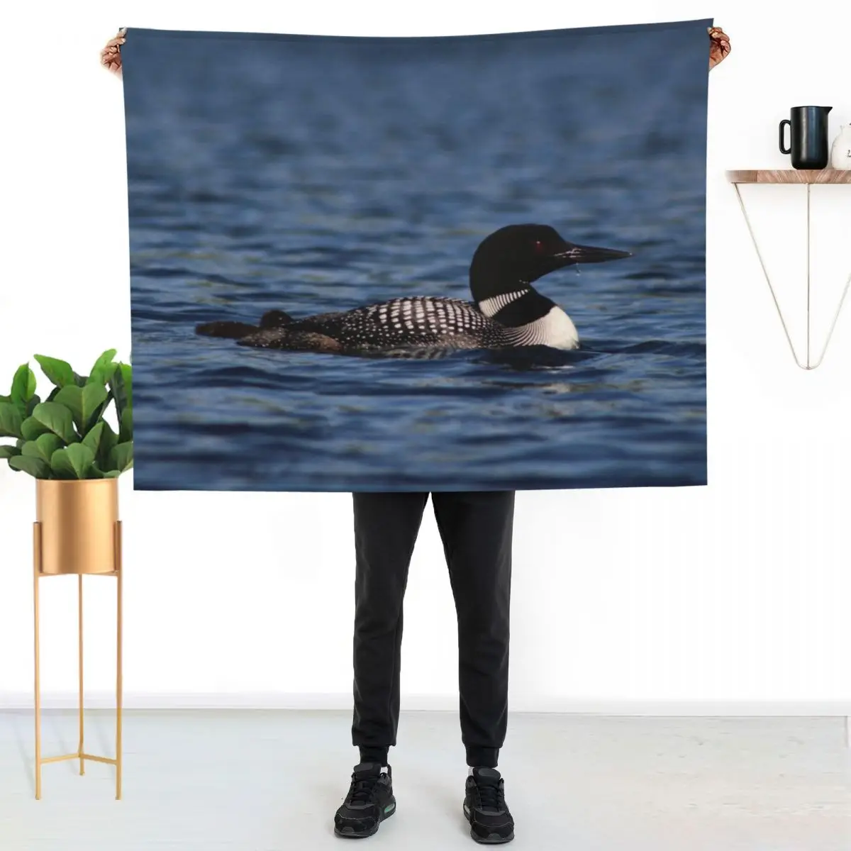 Common Loon Throw Blanket Large Sofa Quilt Furry Soft Big Flannels Sofa Throw Blankets