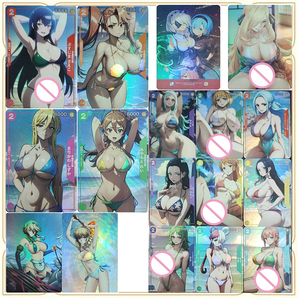 Anime Goddess Story DIY ACG Boy Games Toys Collectible Cards Birthday Gifts Board Game One Piece Cynthia Pokemon Nami Miku