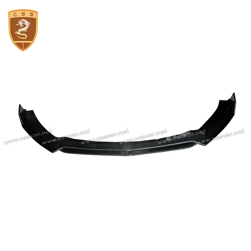 Latest New Model CM-ST Style Carbon Fiber Front Bumper Diffuser Lip Fits For Mustang