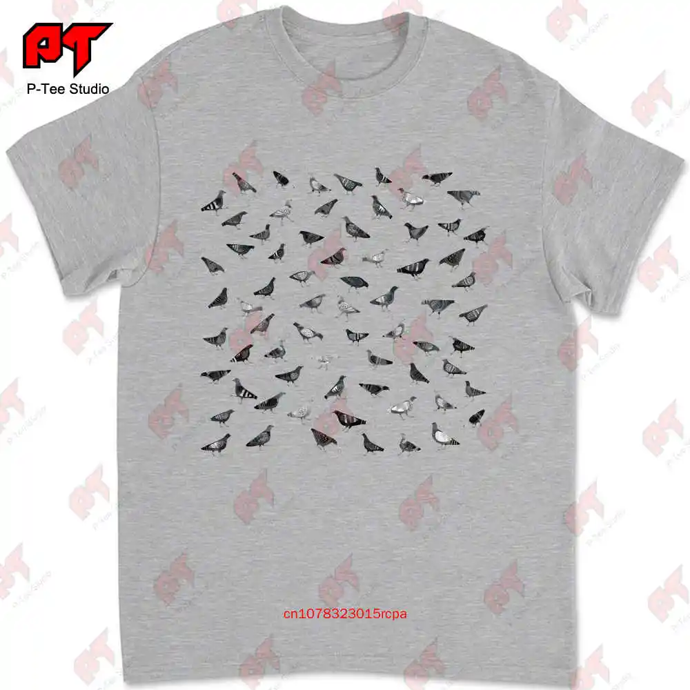 Pigeons Doing Pigeon Things T-shirt D0ZX