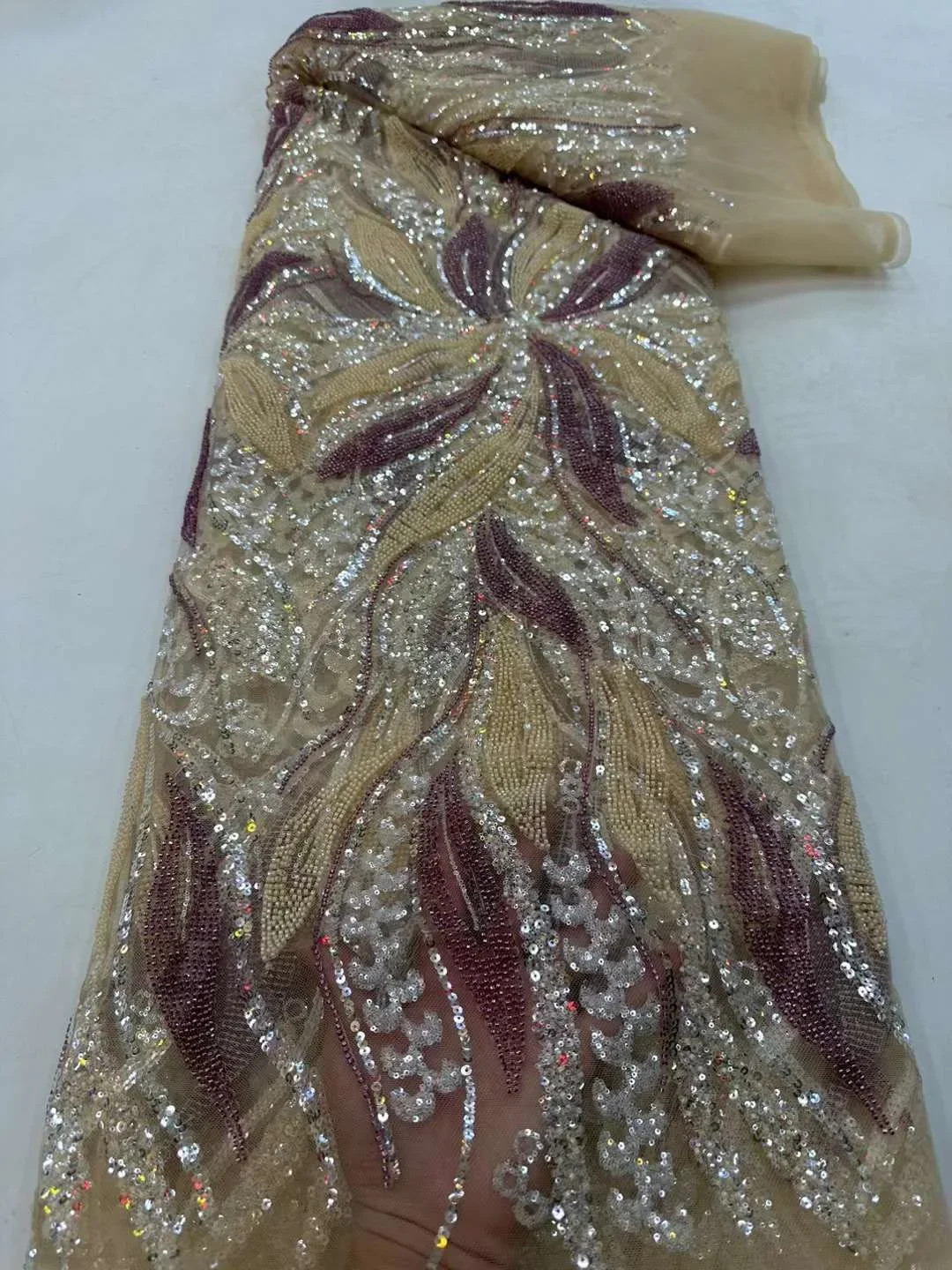 Роскошные французские блестки ручной работы, африканские роскошные модели и высококачественные нигерийские ткани для вечеринок или вечерних платьев.